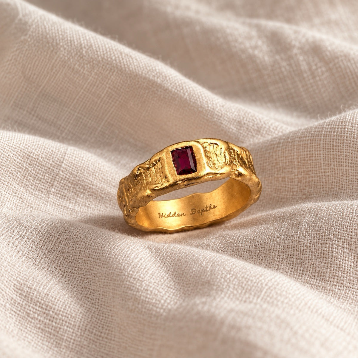gold signet everyday ring