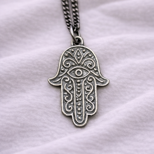 Men's Hamsa Silver Necklace