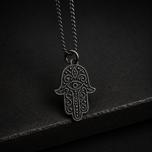Men's Hamsa Silver Necklace