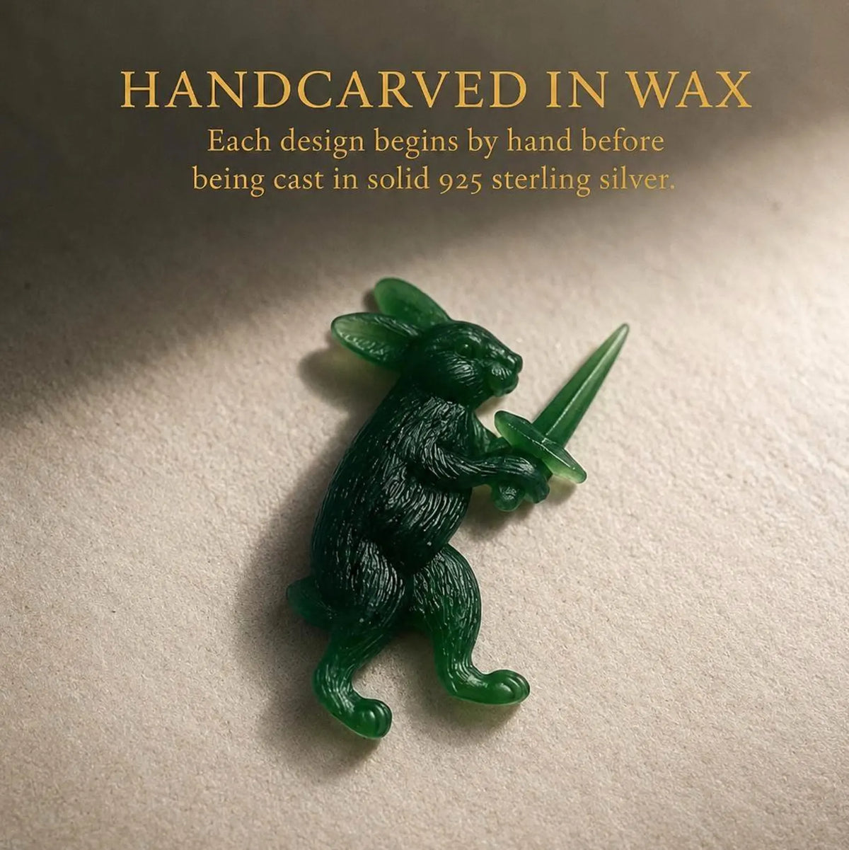 Medieval Warrior Rabbit Necklace