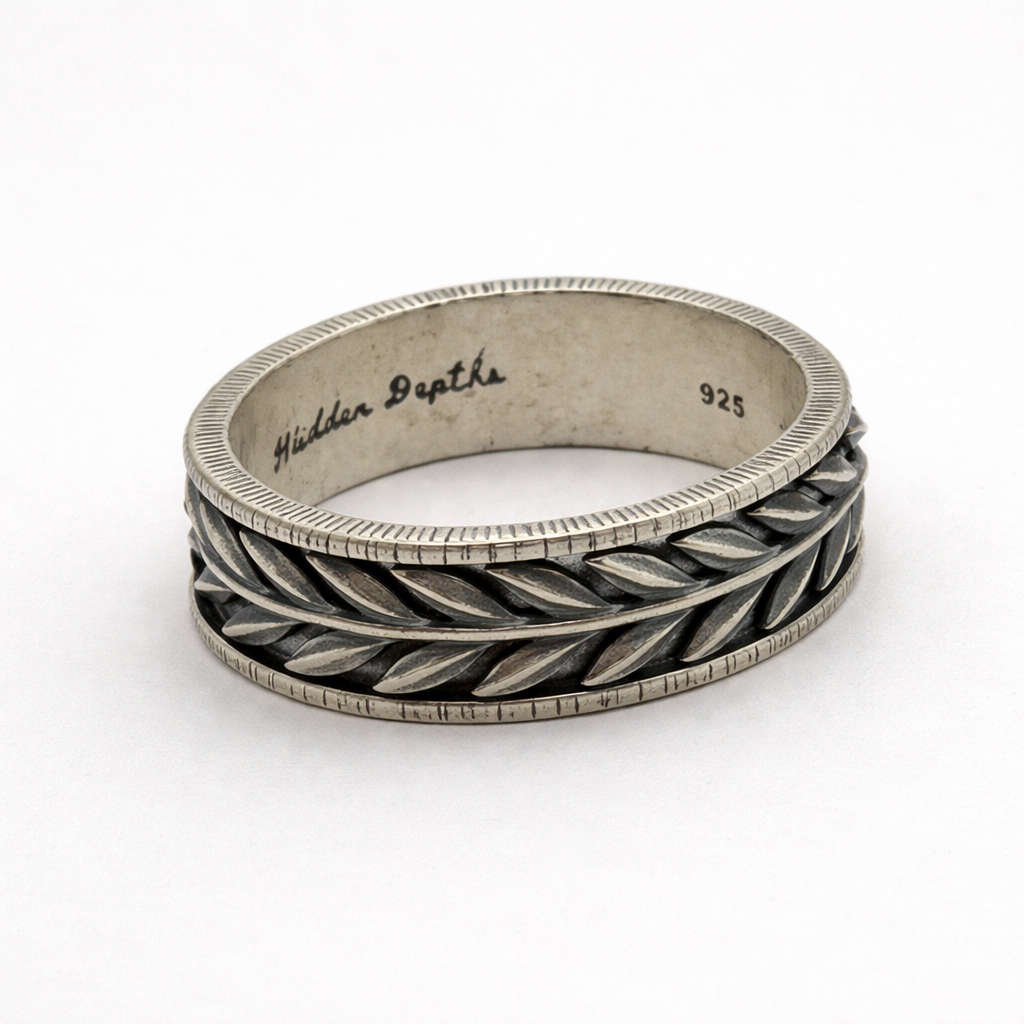 Mens Laurel Wreath Ring