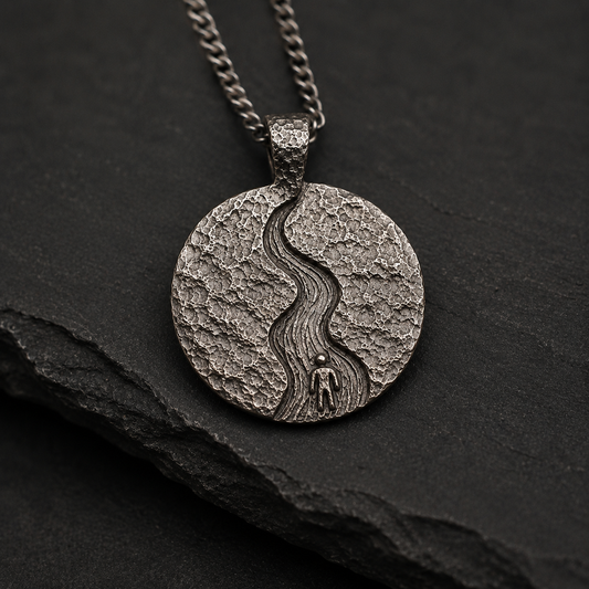 Heraclitus River Silver Pendant