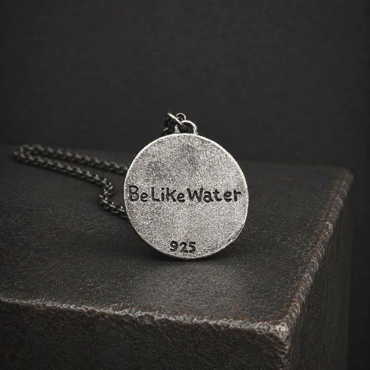 Be Like Water Silver Necklace