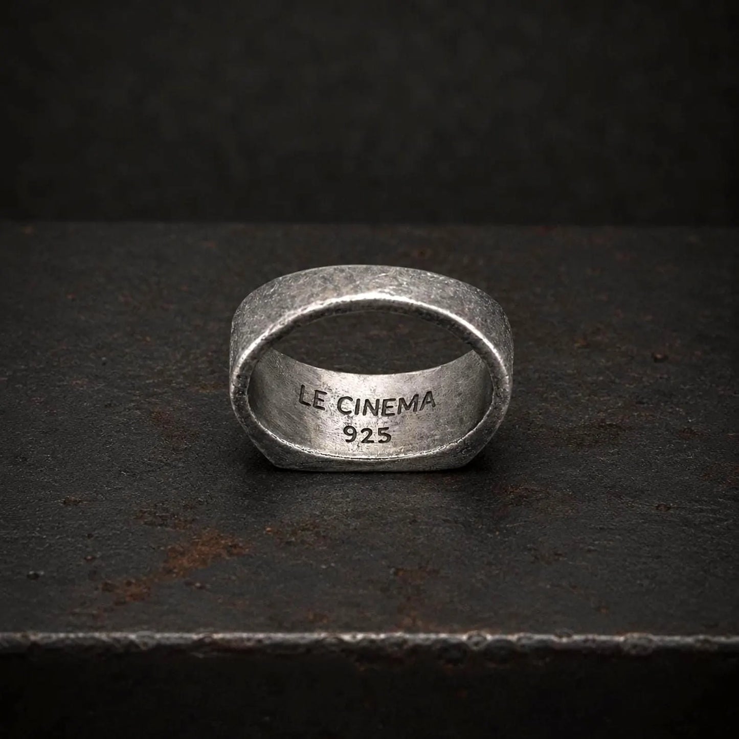 Cinephile Signet Silver Ring