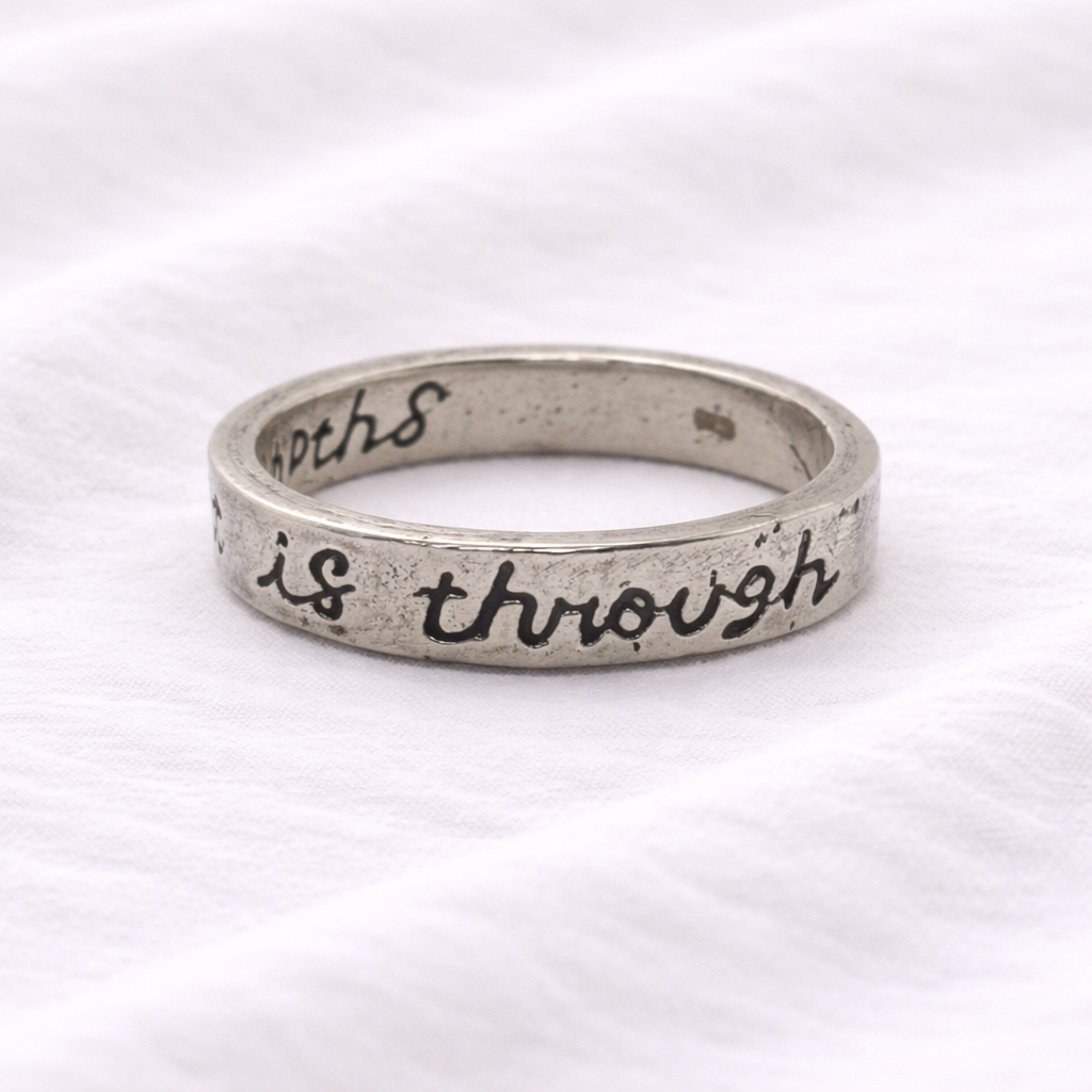 The Way Out Is Through Ring - Hidden Depths   Silver