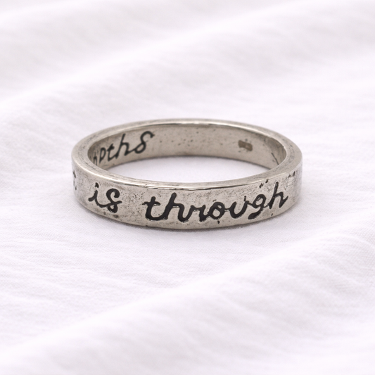 The Way Out Is Through Ring - Hidden Depths   Silver