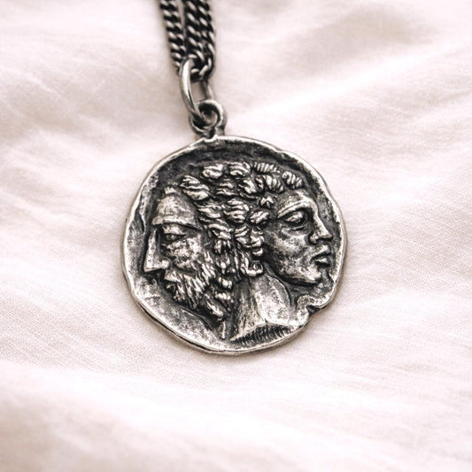 Janus Silver Necklace