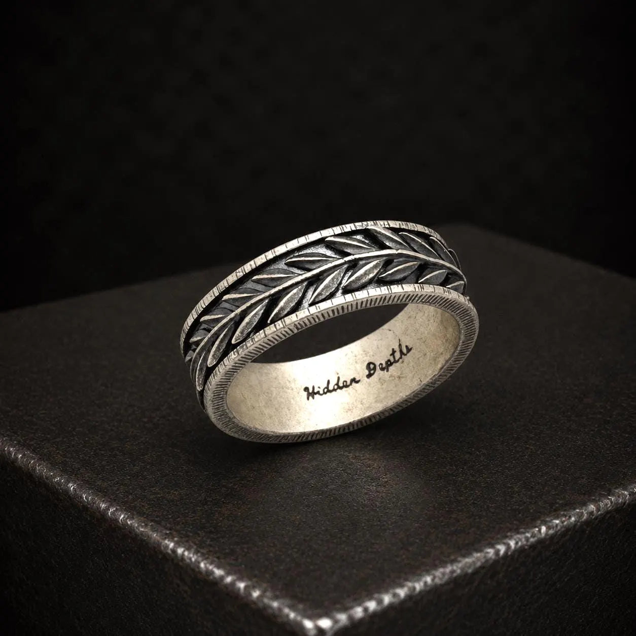 Mens Laurel Wreath Ring