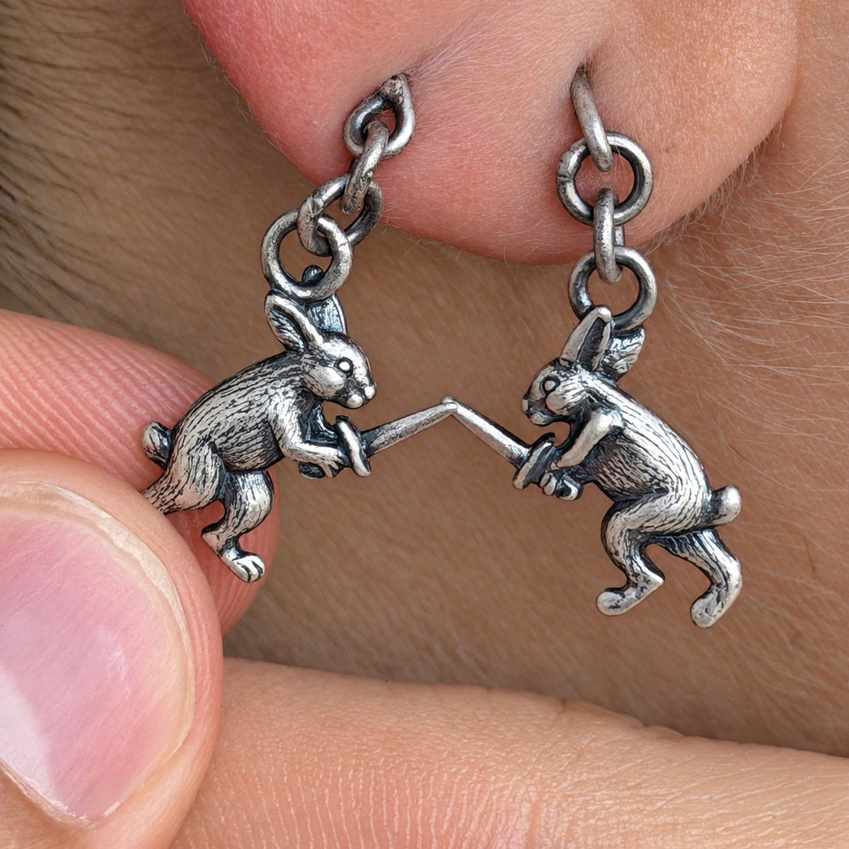 Medieval Rabbit Earrings