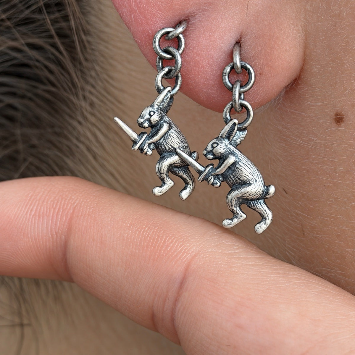 Medieval Rabbit Earrings