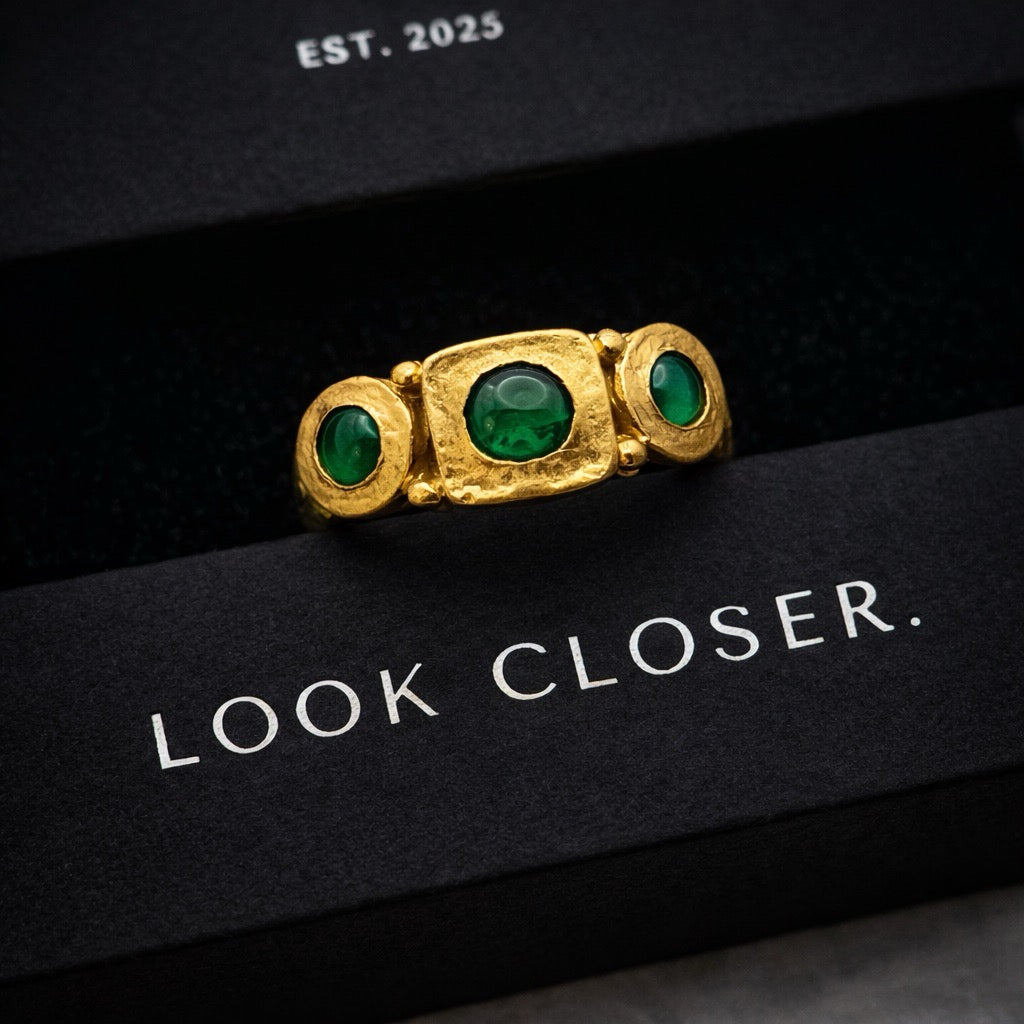 Ancient Emerald Gold Ring