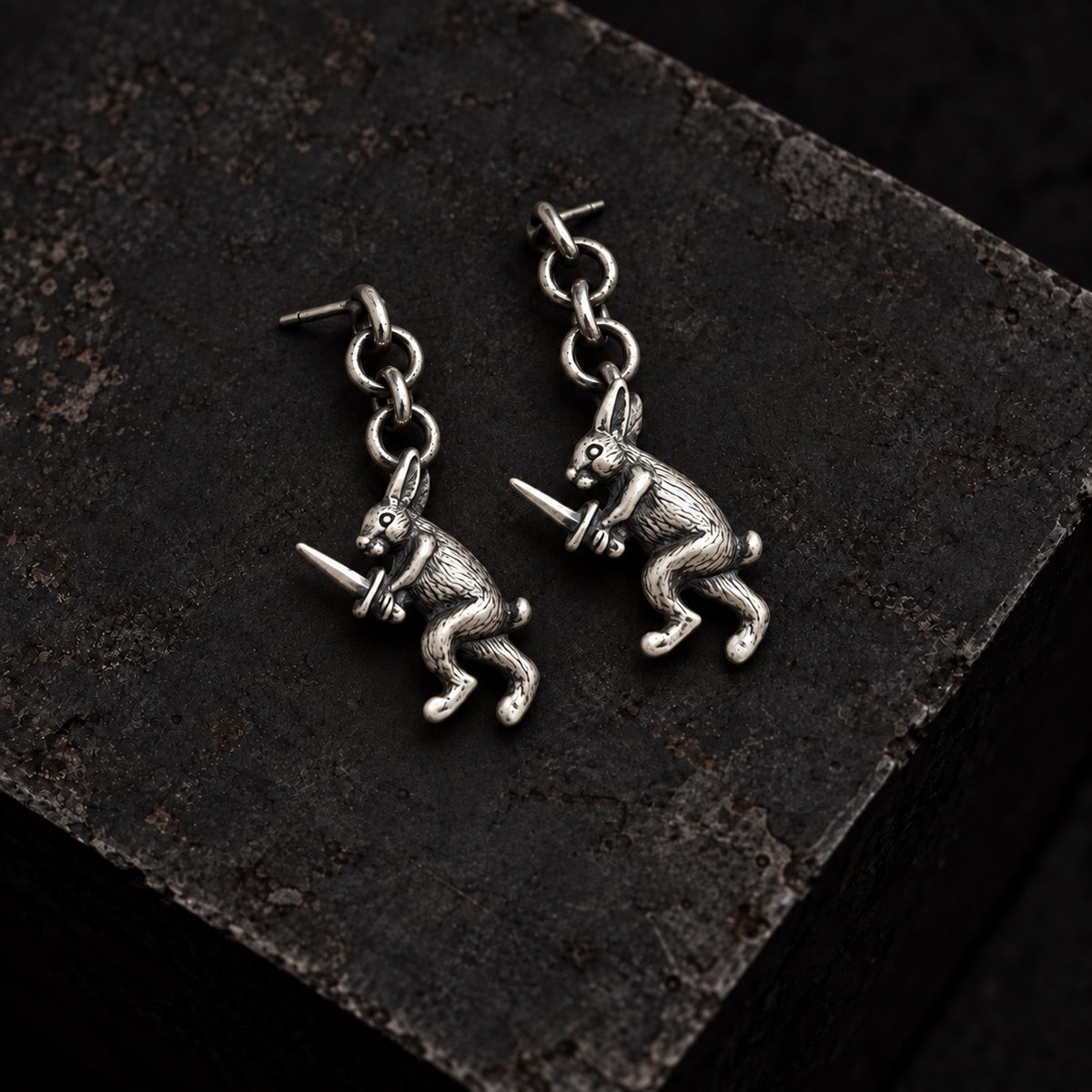 Medieval Rabbit Earrings