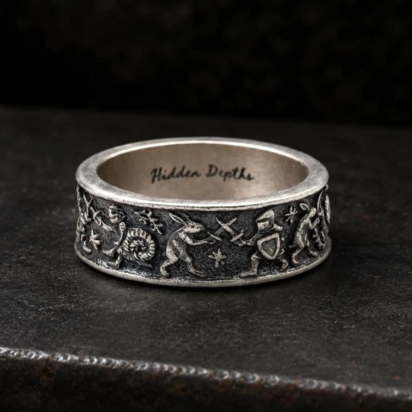 Medieval Marginalia Silver Ring
