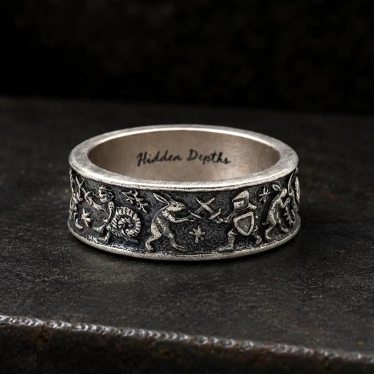 Medieval Marginalia Silver Ring