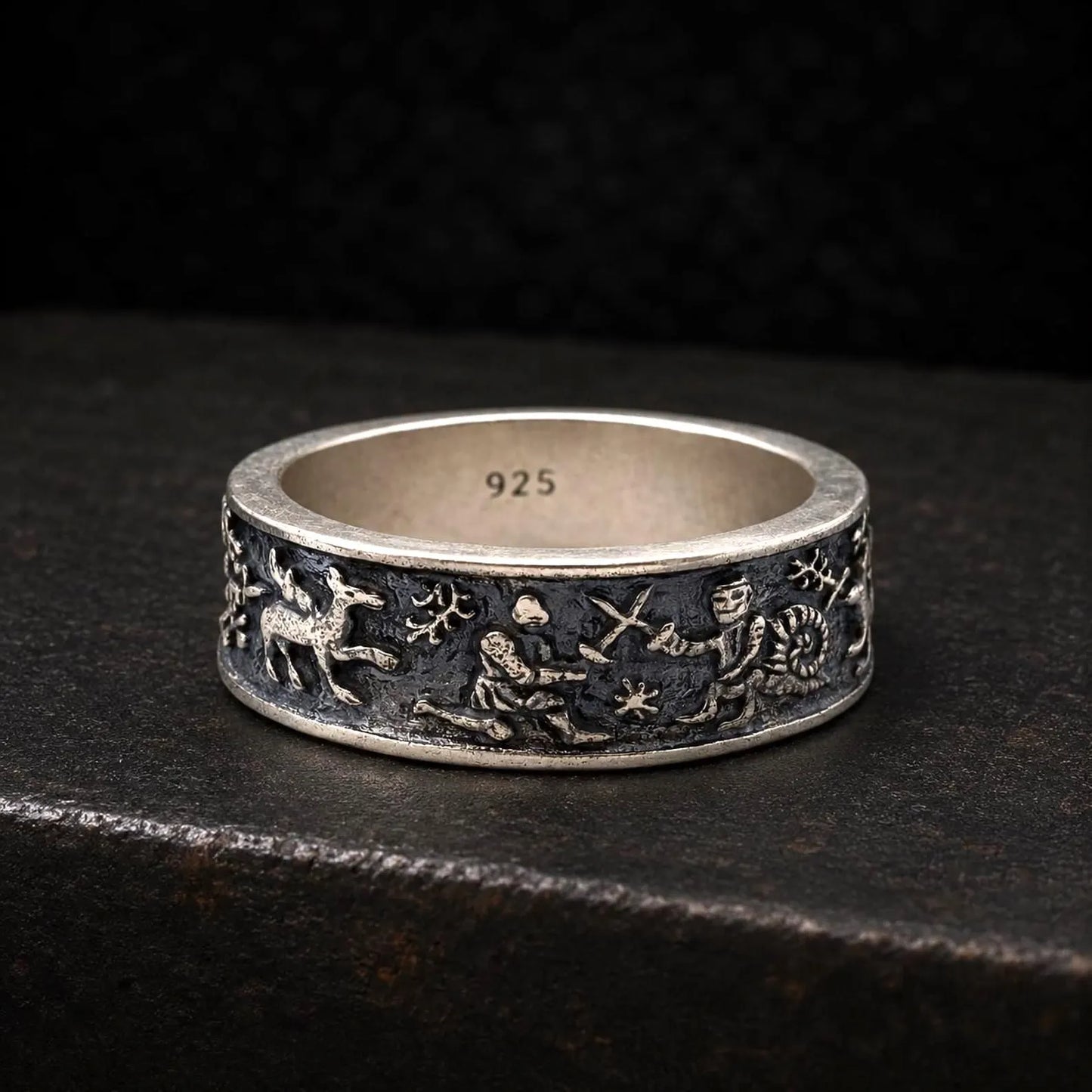Medieval Marginalia Silver Ring
