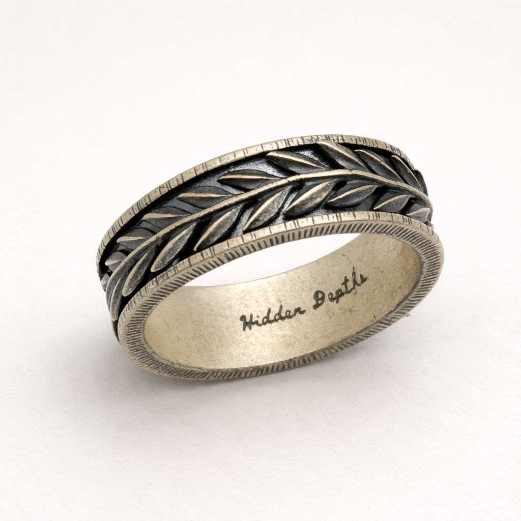 Mens Laurel Wreath Ring