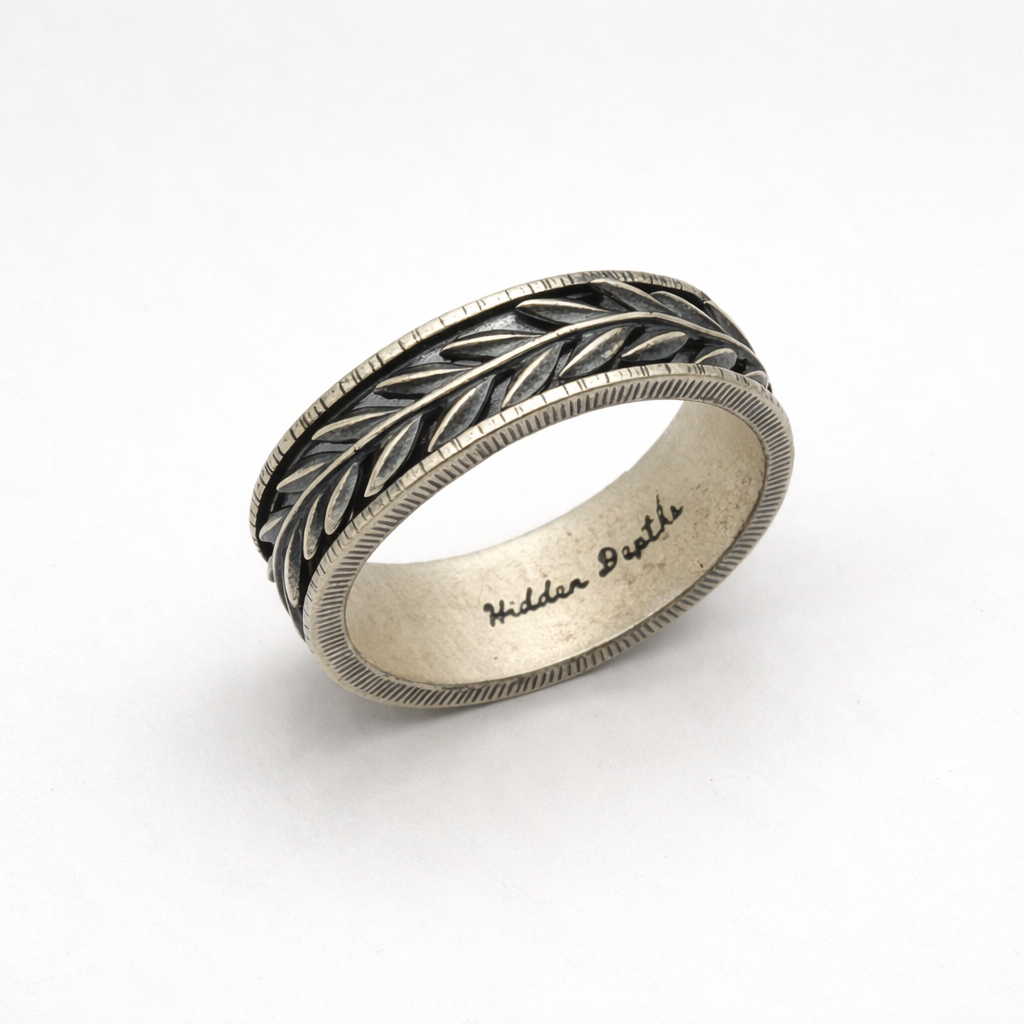 Mens Laurel Wreath Ring
