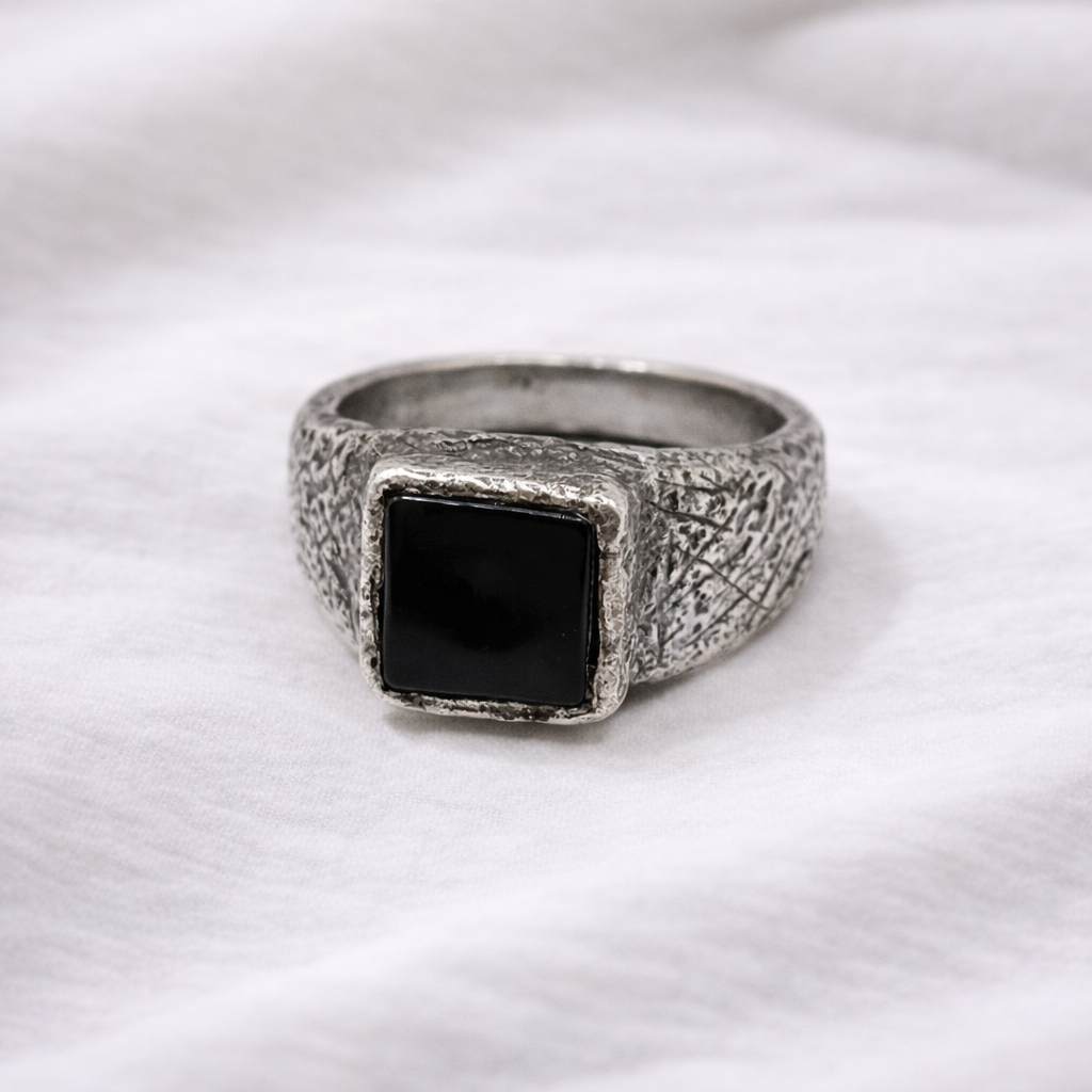 Black Onyx Silver Signet - Hidden Depths  