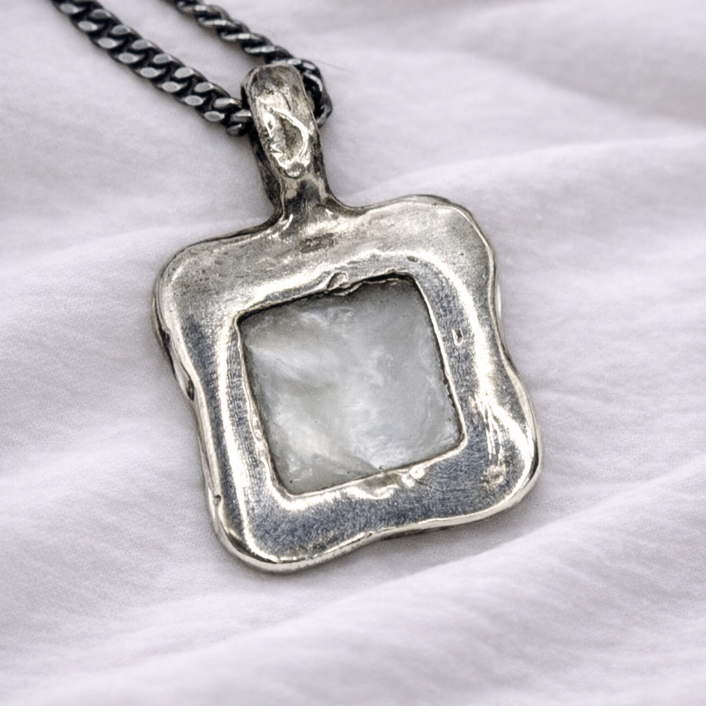 Mother of Pearl Silver Pendant - Hidden Depths  