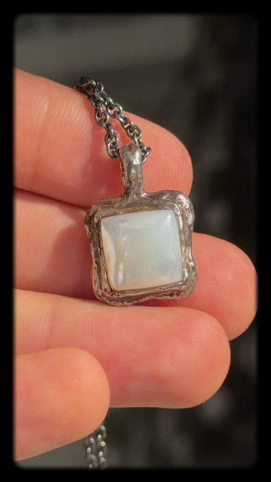 Mother of Pearl Silver Pendant