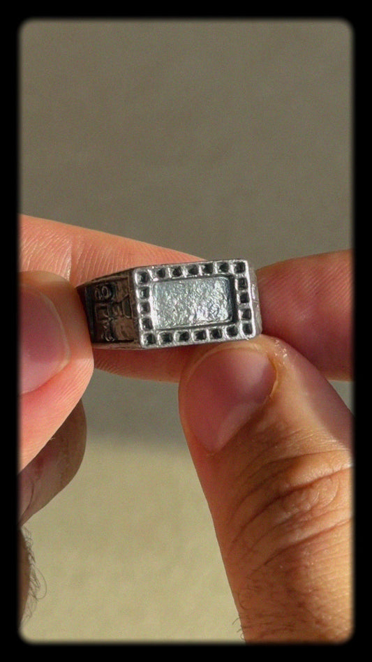 Cinephile Signet Silver Ring