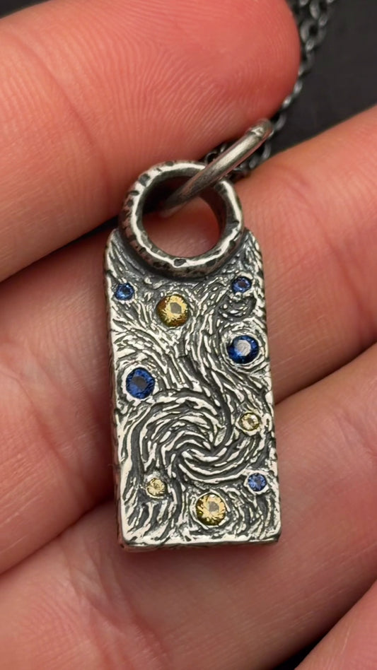 Van Gogh's Starry Night Necklace