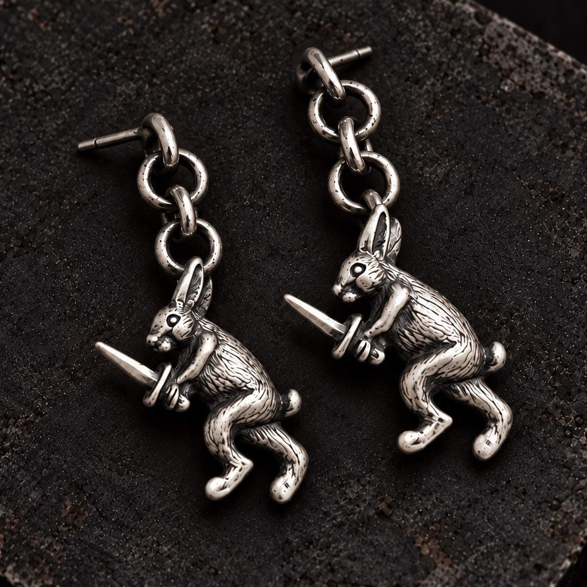 Medieval Rabbit Earrings