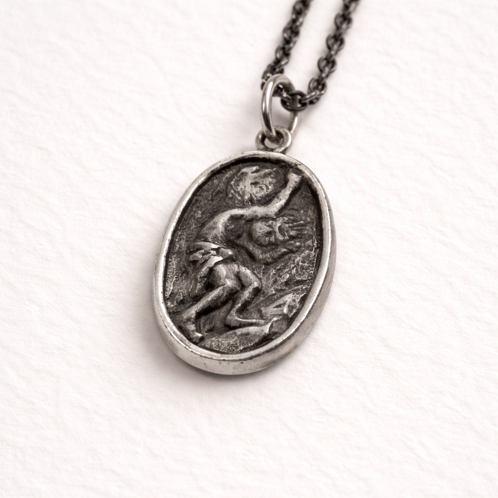Sisyphus Silver Necklace