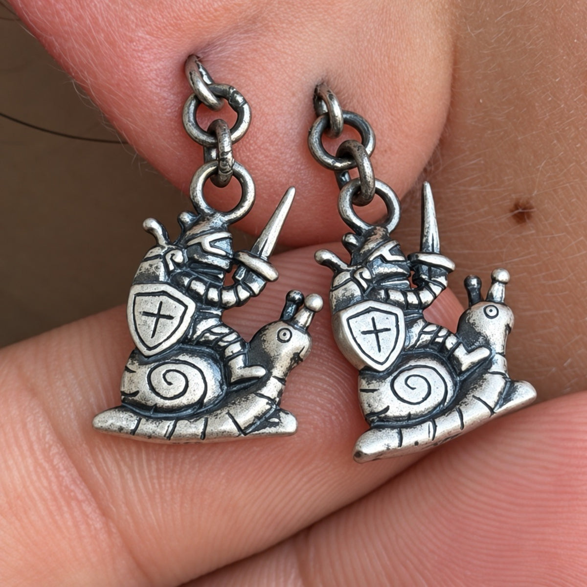 Medieval Knight Earrings