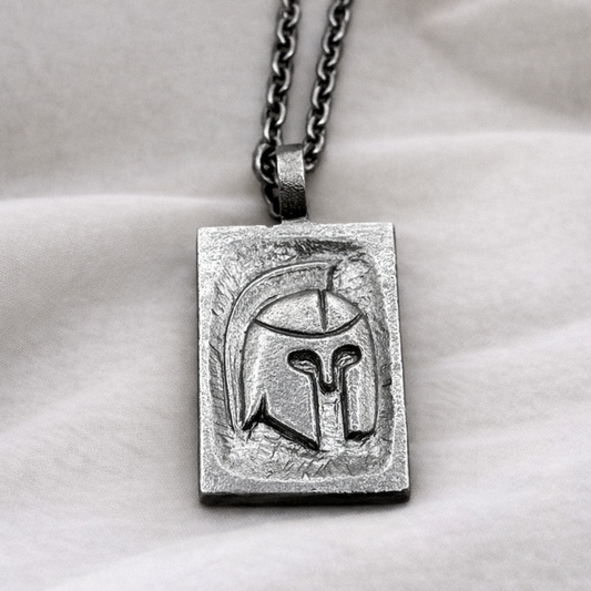 Spartan Warrior Silver Necklace - Hidden Depths  Pendant Only