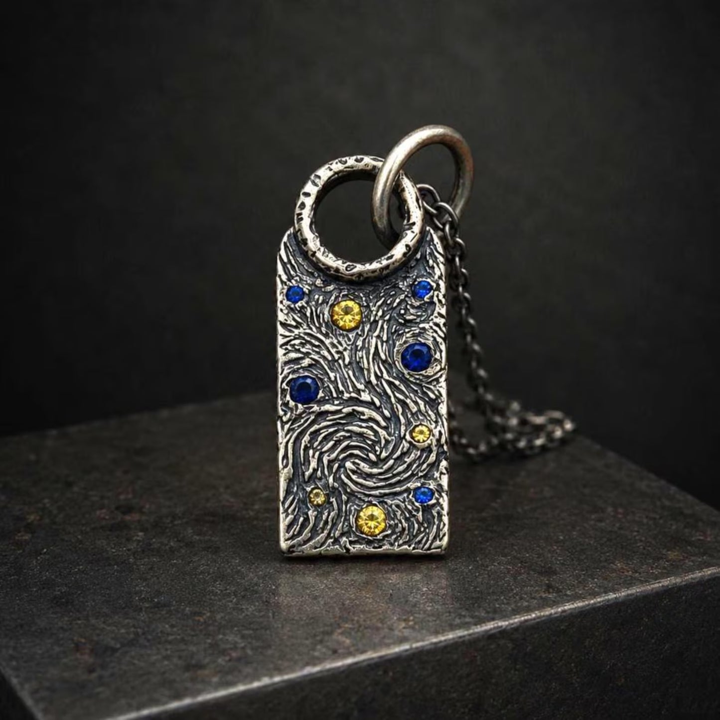 Van Gogh's Starry Night Necklace