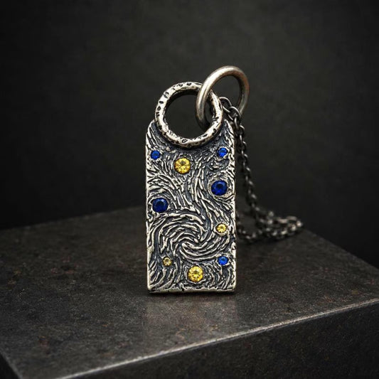 Van Gogh's Starry Night Necklace