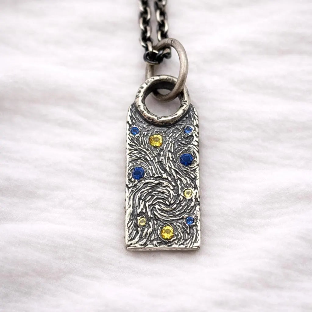 Van Gogh's Starry Night Necklace