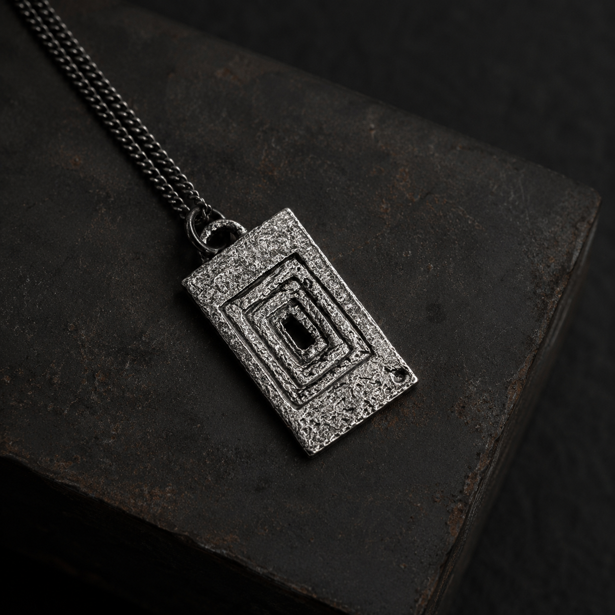 Abstract Door Pendant Necklace