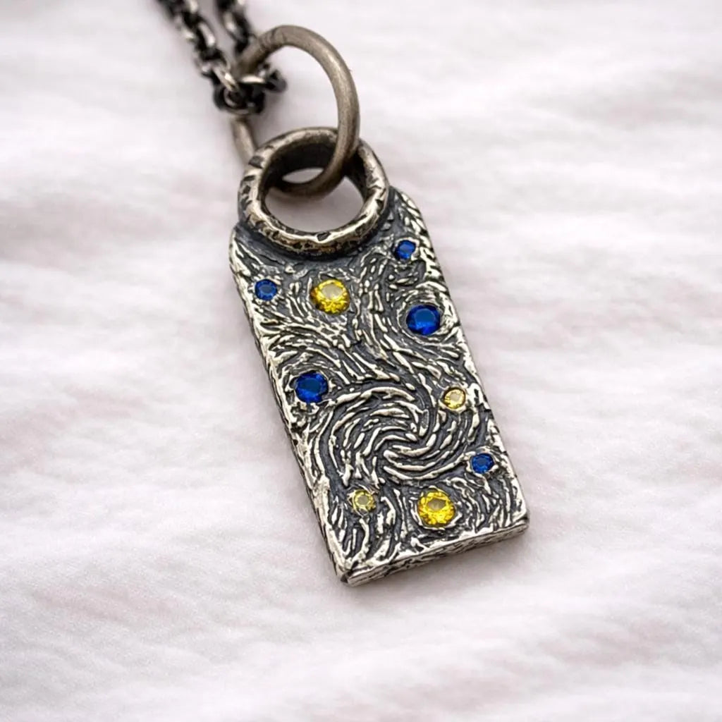 Van Gogh's Starry Night Necklace