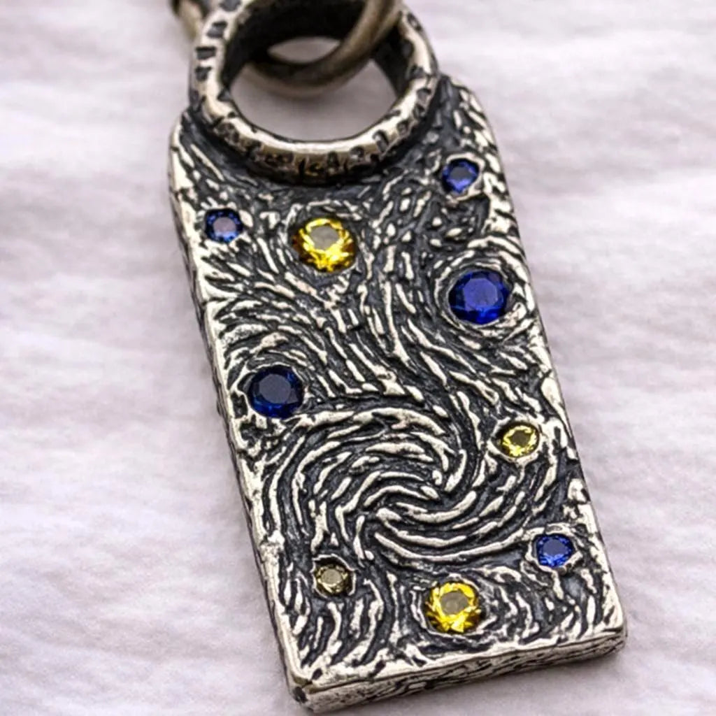 Van Gogh's Starry Night Necklace