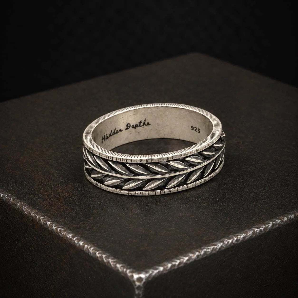 Mens Laurel Wreath Ring